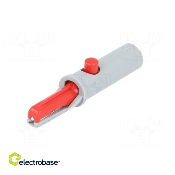 Crocodile clip | 6A | 60VDC | red | Grip capac: max.7.5mm | 930126101 image 2
