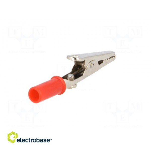 Crocodile clip | red | Grip capac: max.14mm | Socket size: 4mm image 6
