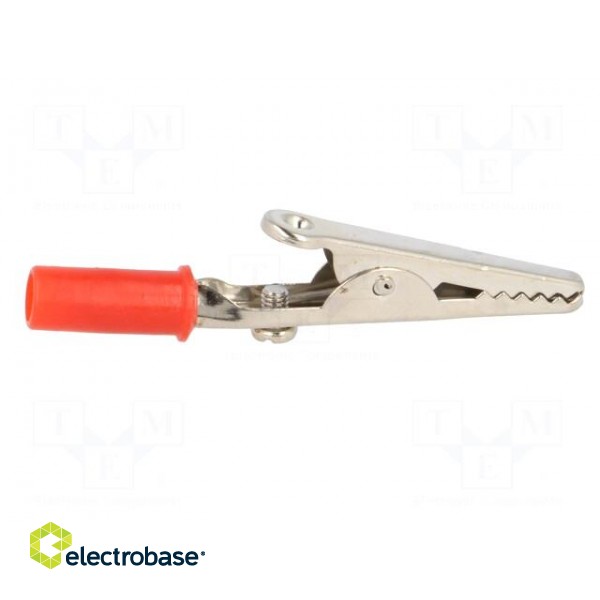 Crocodile clip | red | Grip capac: max.14mm | Socket size: 4mm image 7