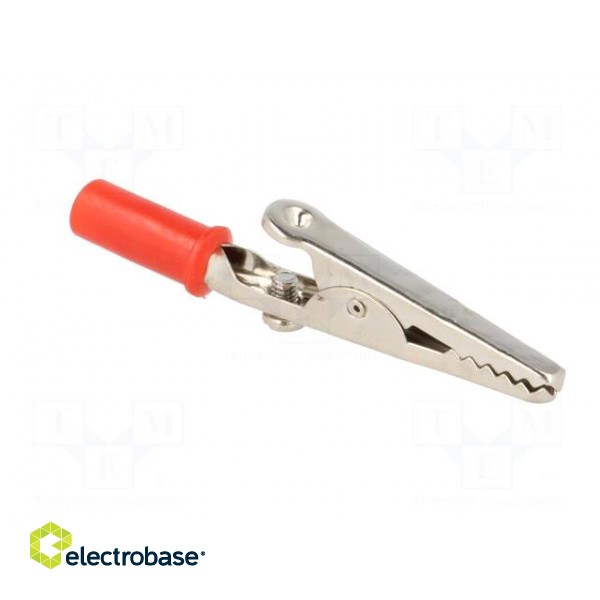 Crocodile clip | red | Grip capac: max.14mm | Socket size: 4mm image 8