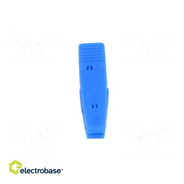 Crocodile clip | 10A | 60VDC | blue | Overall len: 41.5mm фото 9