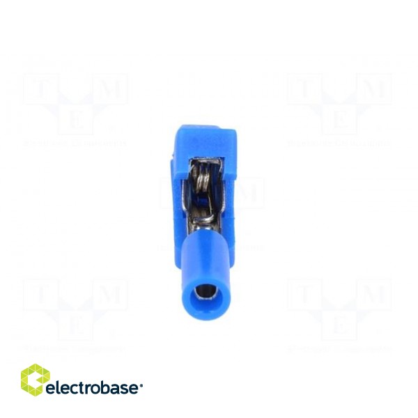 Crocodile clip | 10A | 60VDC | blue | Overall len: 41.5mm image 5