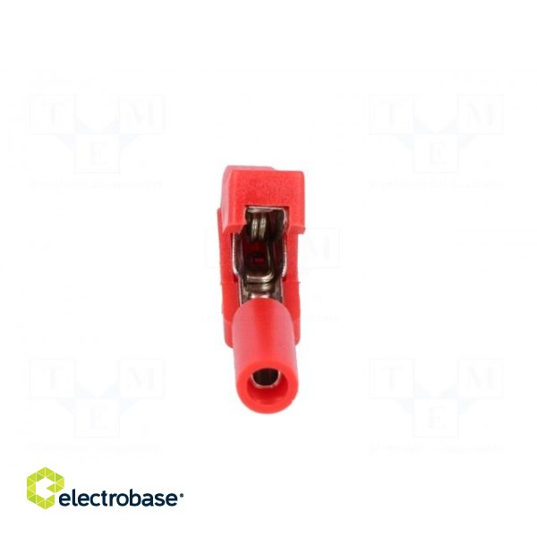 Crocodile clip | 10A | 60VDC | red | Overall len: 41.5mm image 5