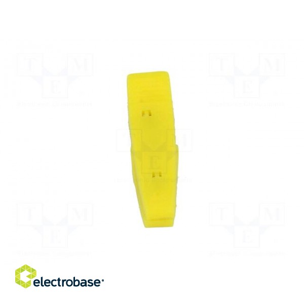 Crocodile clip | 10A | 60VDC | yellow | Overall len: 41.5mm paveikslėlis 9