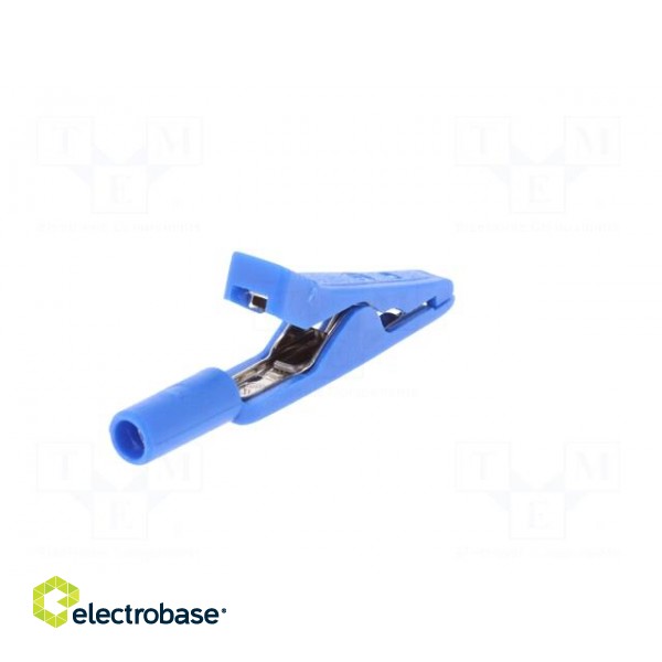 Crocodile clip | 15A | 60VDC | blue | Grip capac: max.4mm image 6