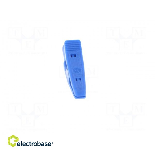 Crocodile clip | 15A | 60VDC | blue | Grip capac: max.4mm image 9