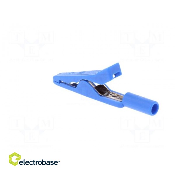 Crocodile clip | 15A | 60VDC | blue | Grip capac: max.4mm image 4