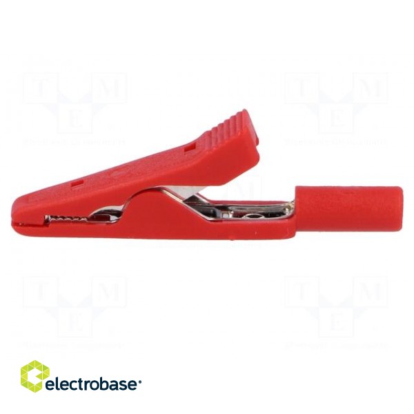 Crocodile clip | 15A | 60VDC | red | Grip capac: max.4mm | 930317801 image 3