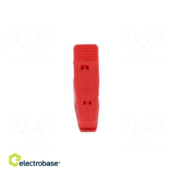 Crocodile clip | 15A | 60VDC | red | Grip capac: max.4mm image 9