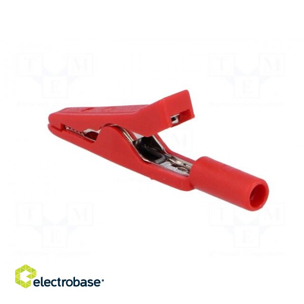 Crocodile clip | 15A | 60VDC | red | Grip capac: max.4mm | 930317801 image 4