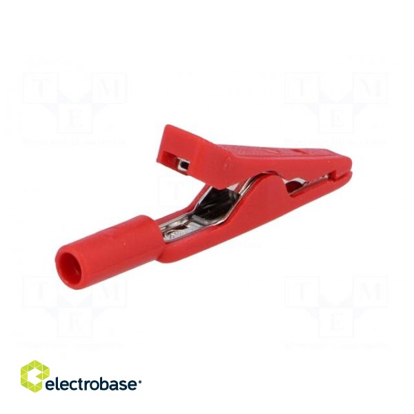 Crocodile clip | 15A | 60VDC | red | Grip capac: max.4mm | 930317801 image 6