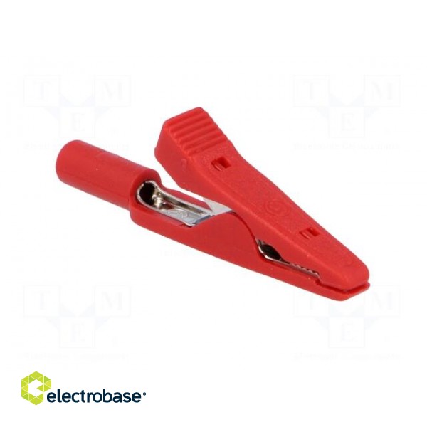 Crocodile clip | 15A | 60VDC | red | Grip capac: max.4mm image 8