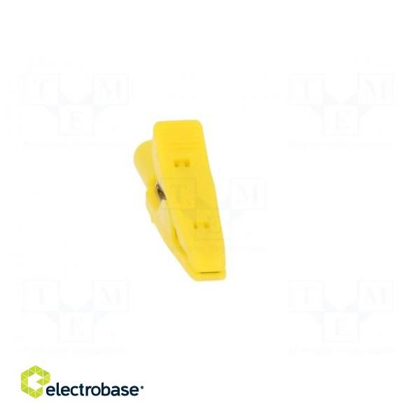 Crocodile clip | 15A | 60VDC | yellow | Grip capac: max.4mm image 9