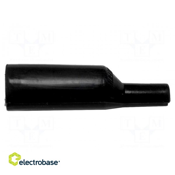 Insulator | 3kV | black | Mat: silicone | 48mm