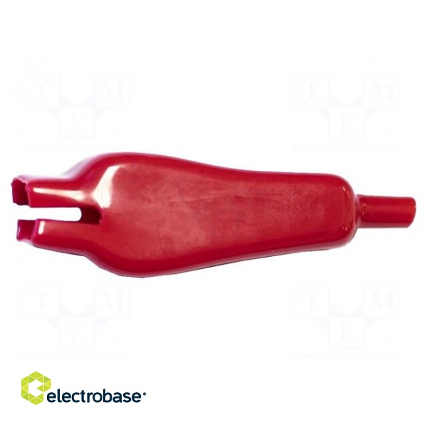 Insulator | 3kV | red | Application: BU-27 | Mat: PVC | 79mm