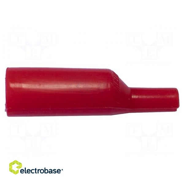 Insulator | 3kV | red | Mat: silicone | 48mm