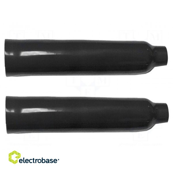 Insulator | black | Application: BU-41 | Mat: PVC | 107mm | 2pcs.