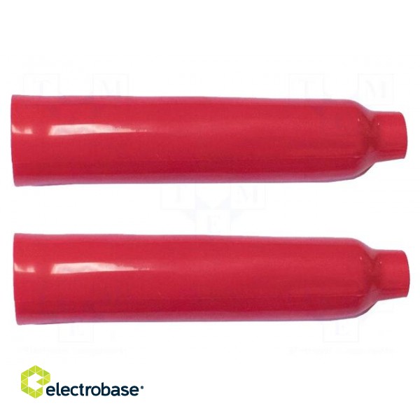 Insulator | red | Application: BU-41 | Mat: PVC | 107mm | 2pcs.