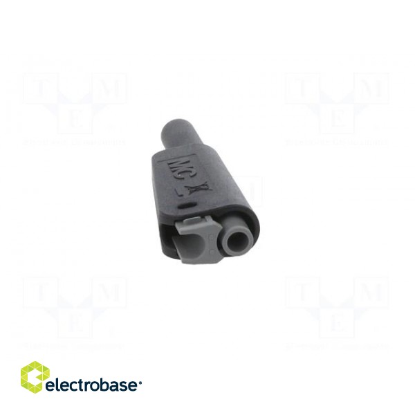 4mm banana | 19A | 1kV | black | insulated,with 4mm axial socket фото 5