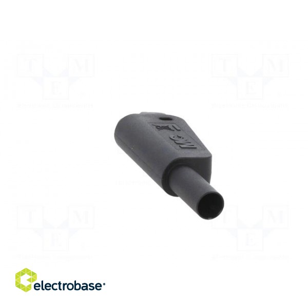 4mm banana | 19A | 1kV | black | insulated,with 4mm axial socket фото 9