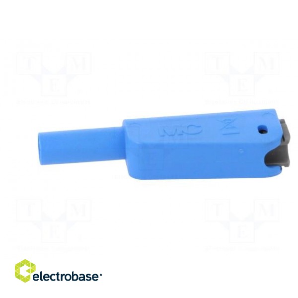 4mm banana | 19A | 1kV | blue | insulated,with 4mm axial socket | 1mm2 фото 3