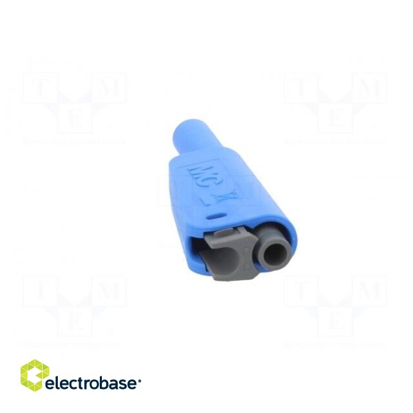 4mm banana | 19A | 1kV | blue | insulated,with 4mm axial socket | 1mm2 фото 5