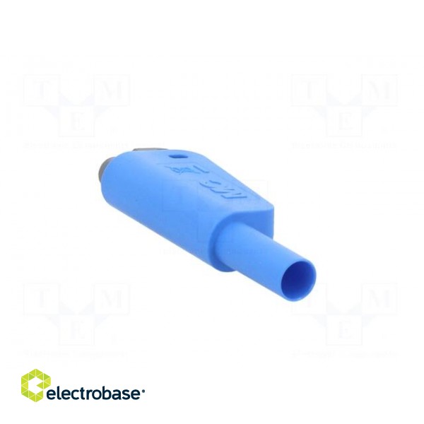 4mm banana | 19A | 1kV | blue | insulated,with 4mm axial socket | 1mm2 image 9