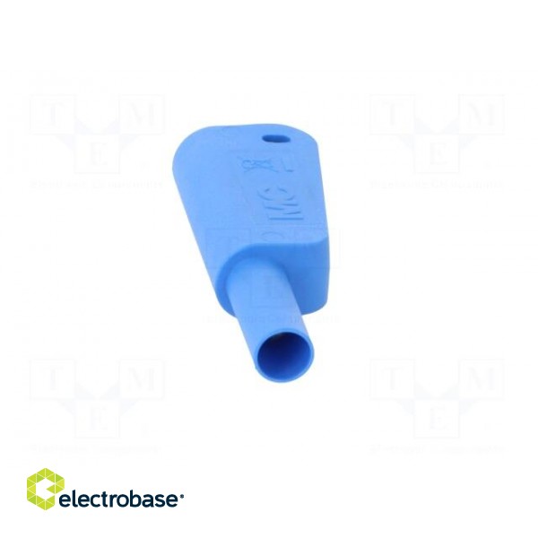 4mm banana | 19A | 1kV | blue | insulated,with 4mm axial socket | 1mm2 image 9