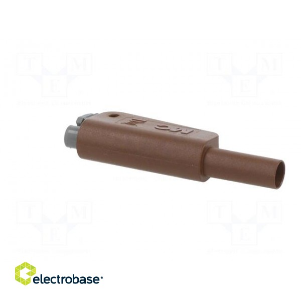 4mm banana | 19A | 1kV | brown | insulated,with 4mm axial socket image 8