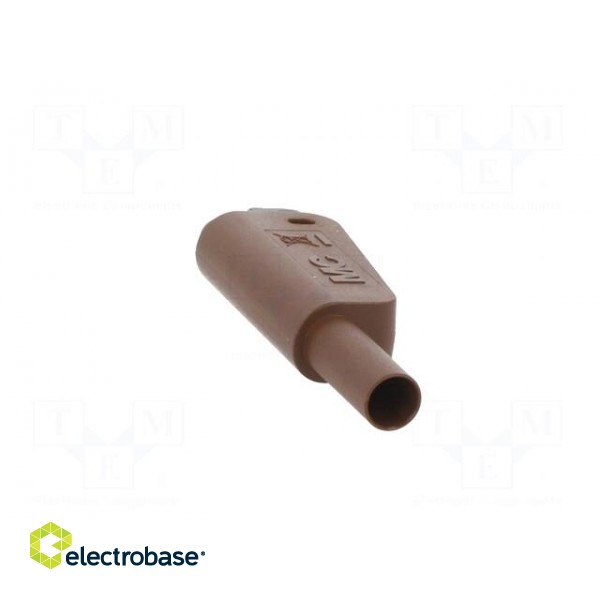4mm banana | 19A | 1kV | brown | insulated,with 4mm axial socket image 9