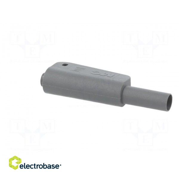 4mm banana | 19A | 1kV | grey | insulated,with 4mm axial socket | 1mm2 фото 8