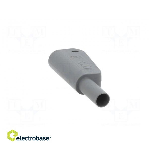 4mm banana | 19A | 1kV | grey | insulated,with 4mm axial socket | 1mm2 image 9