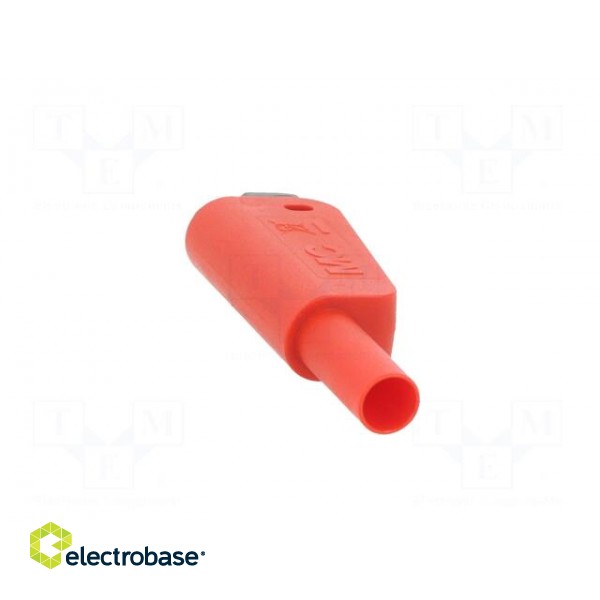 4mm banana | 19A | 1kV | red | insulated,with 4mm axial socket | 1mm2 image 9