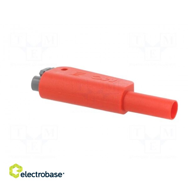 4mm banana | 32A | 1kV | red | insulated,with 4mm axial socket image 8