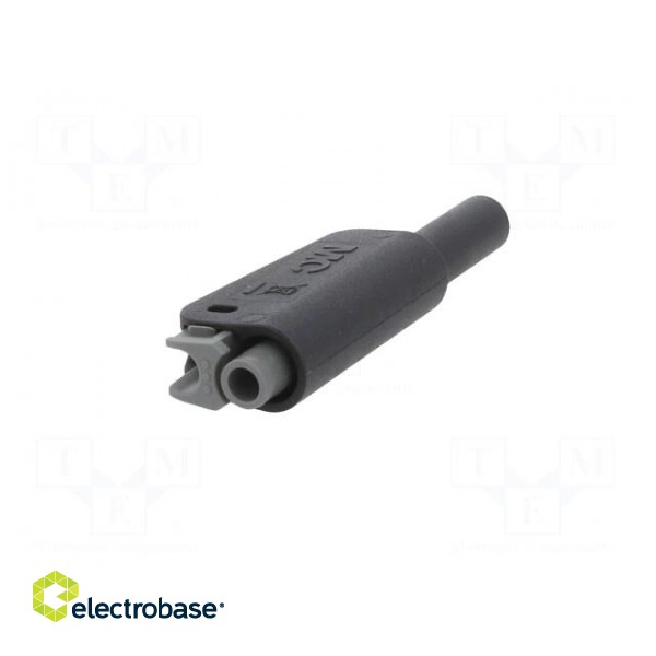 4mm banana | 32A | 1kV | black | insulated,with 4mm axial socket фото 6