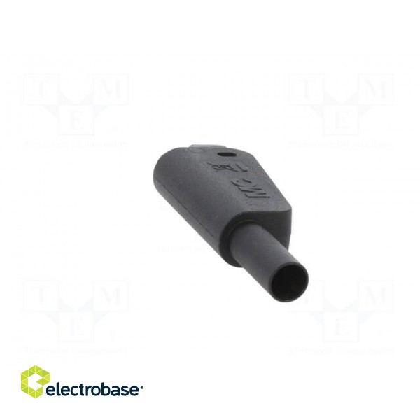 4mm banana | 32A | 1kV | black | insulated,with 4mm axial socket фото 9