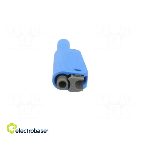 4mm banana | 32A | 1kV | blue | insulated,with 4mm axial socket фото 5