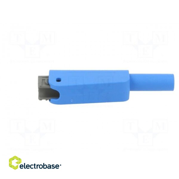 4mm banana | 32A | 1kV | blue | insulated,with 4mm axial socket фото 7