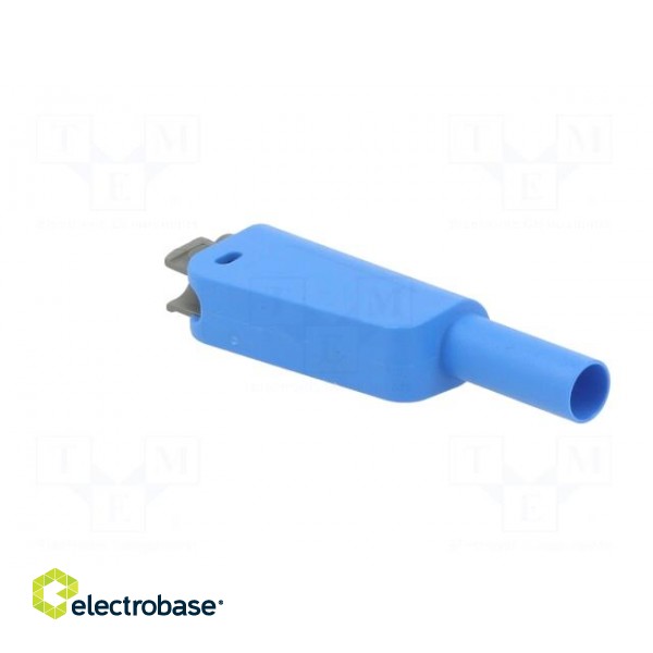 4mm banana | 32A | 1kV | blue | insulated,with 4mm axial socket image 8