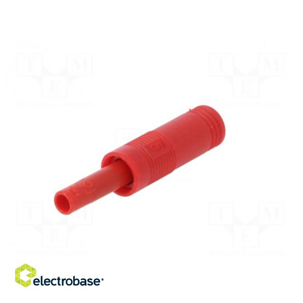 Adapter | 4mm banana | 25A | 30VAC | 60VDC | red | insulated image 7