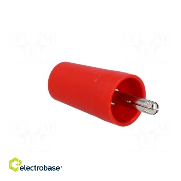 Adapter | 4mm banana | 32A | red | 40.4mm | nickel plated image 4