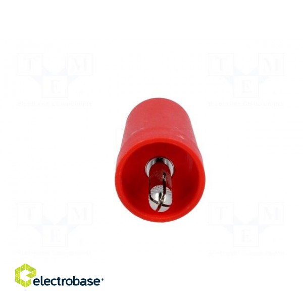 Adapter | 4mm banana | 32A | red | 40.4mm | Plating: nickel plated image 5