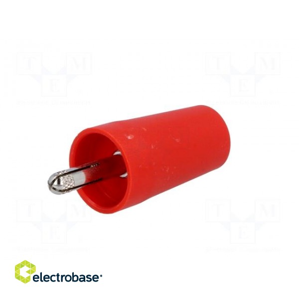 Adapter | 4mm banana | 32A | red | 40.4mm | Plating: nickel plated фото 6