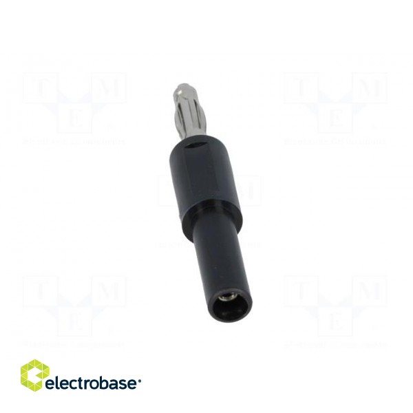 Adapter | banana 2mm socket,banana 4mm plug | 10A | 70VDC | black image 5