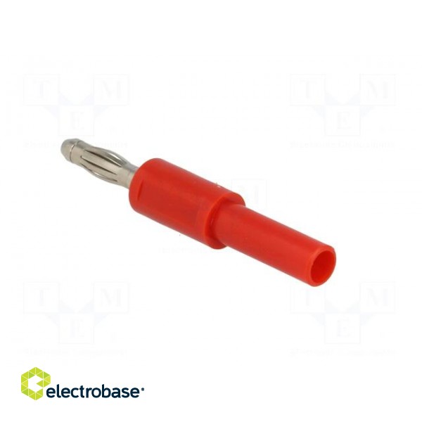 Adapter | banana 2mm socket,banana 4mm plug | 10A | 70VDC | red | 52mm image 4
