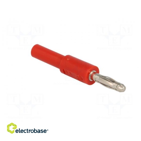 Adapter | banana 2mm socket,banana 4mm plug | 10A | 70VDC | red | 52mm image 8