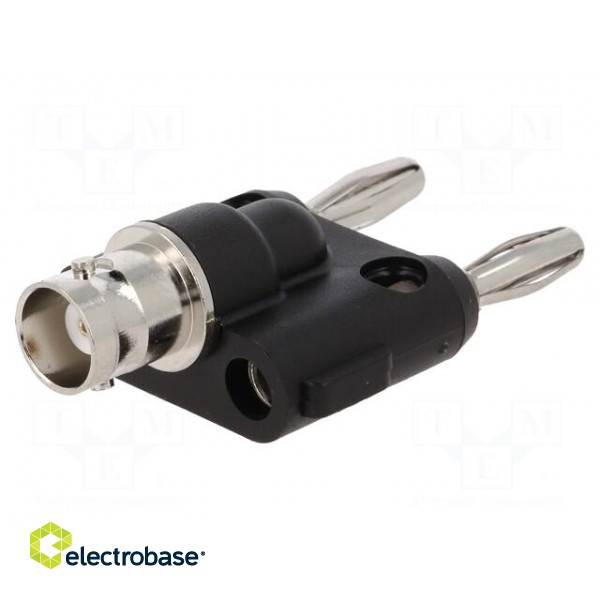 Adapter | BNC socket,banana 4mm plug x2 | 500VAC image 1