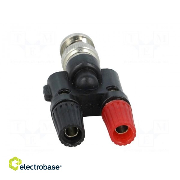 Adapter | BNC socket,banana 4mm plug x2 | black | 59mm image 9