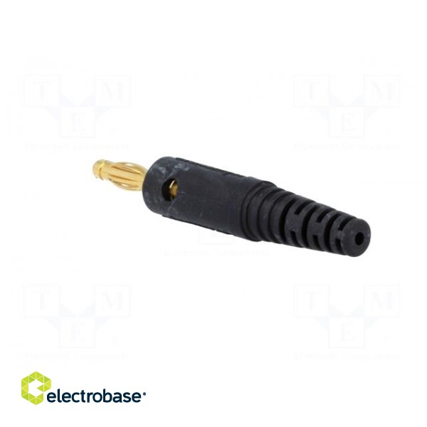 Plug | 4mm banana | 10A | 60VDC | black | Max.wire diam: 2.8mm paveikslėlis 4