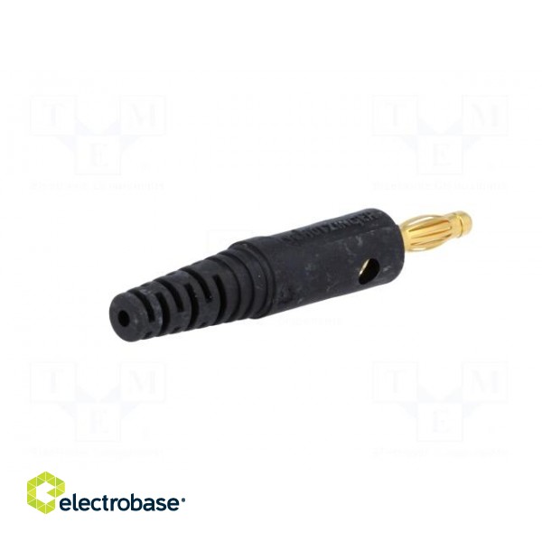 Plug | 4mm banana | 10A | 60VDC | black | Max.wire diam: 2.8mm image 6